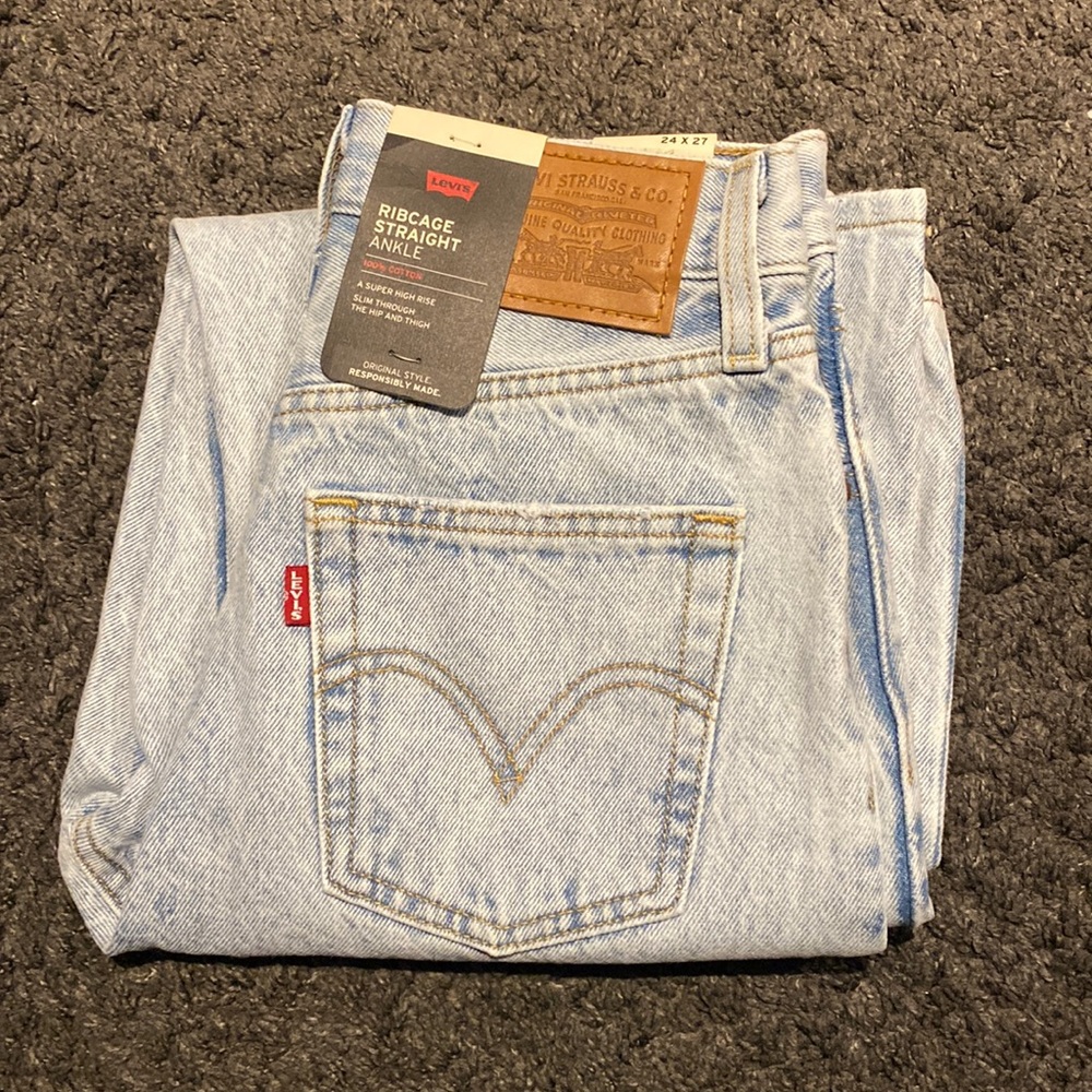 Levi's Light Blue Straight Leg Jeans